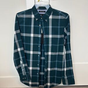 Men's Green Plaid Shirt